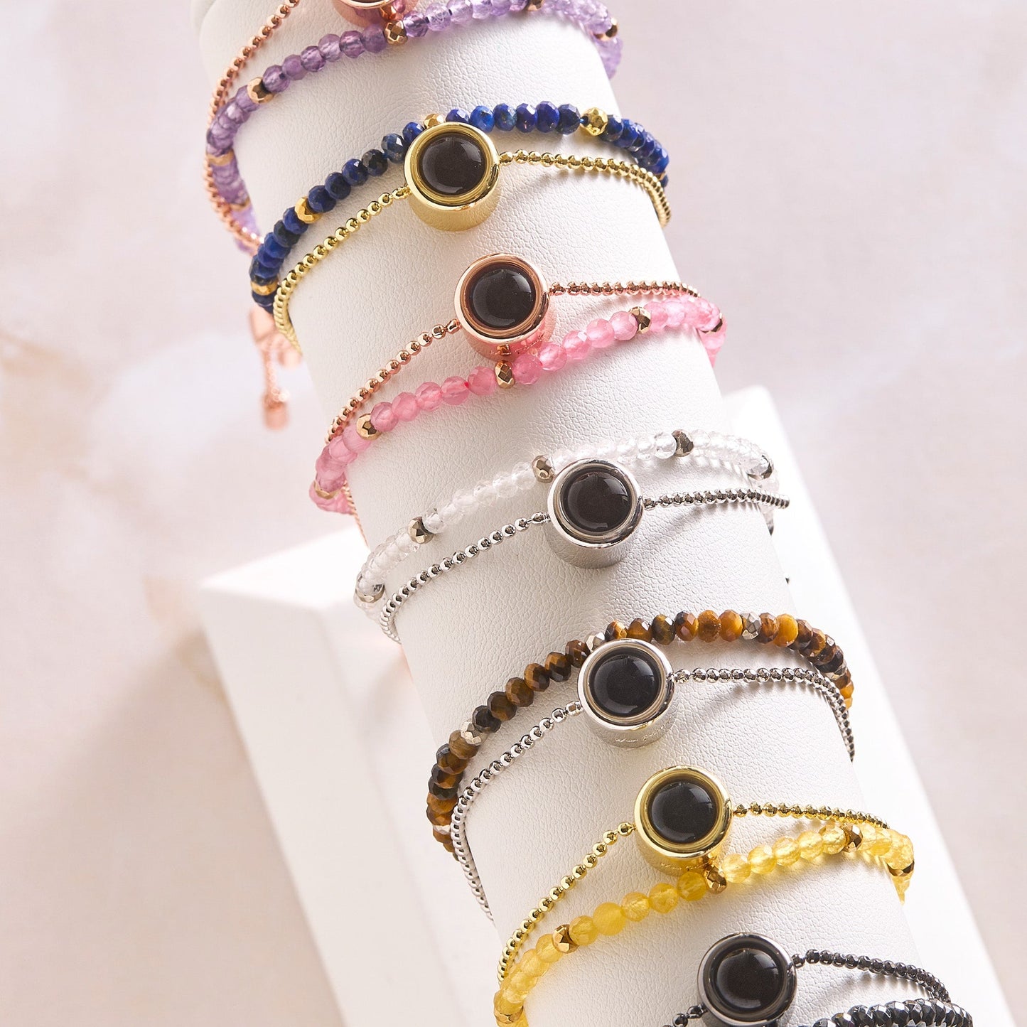 Pulsera Personalizada con Foto 2 en 1 – Amuleto de Crystal™