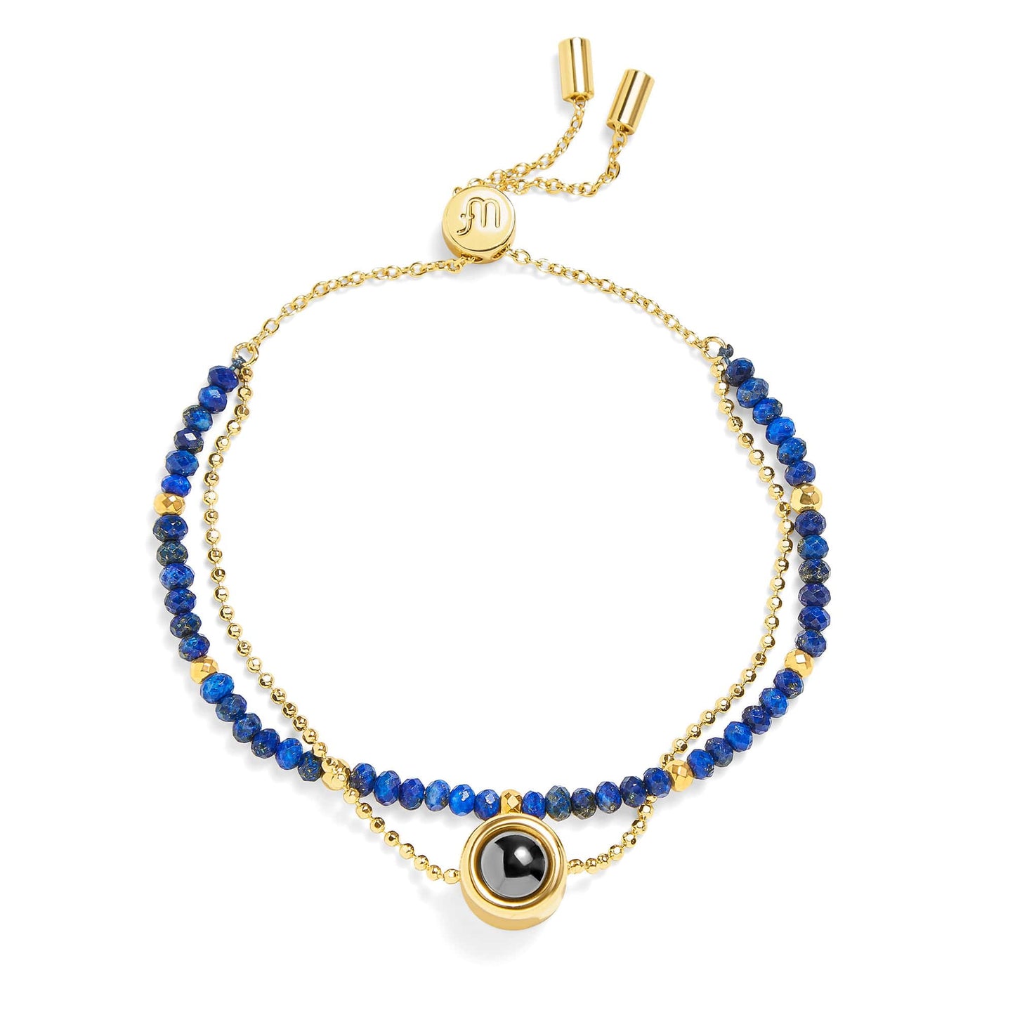 Pulsera Personalizada con Foto 2 en 1 – Amuleto de Crystal™