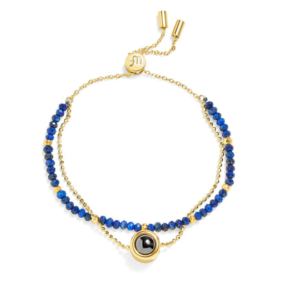 Pulsera Personalizada con Foto 2 en 1 – Amuleto de Crystal™