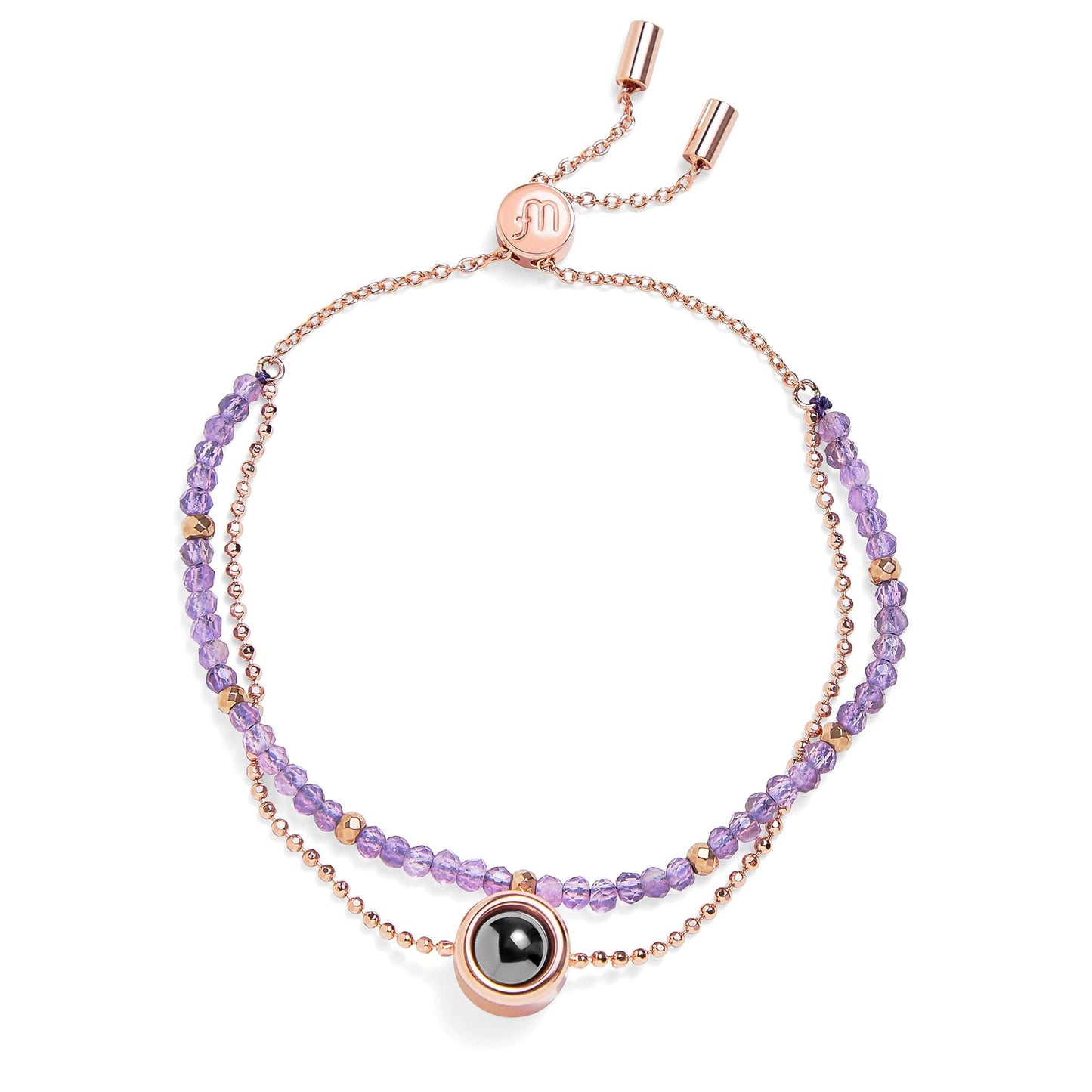 Pulsera Personalizada con Foto 2 en 1 – Amuleto de Crystal™