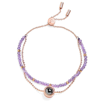 Pulsera Personalizada con Foto 2 en 1 – Amuleto de Crystal™