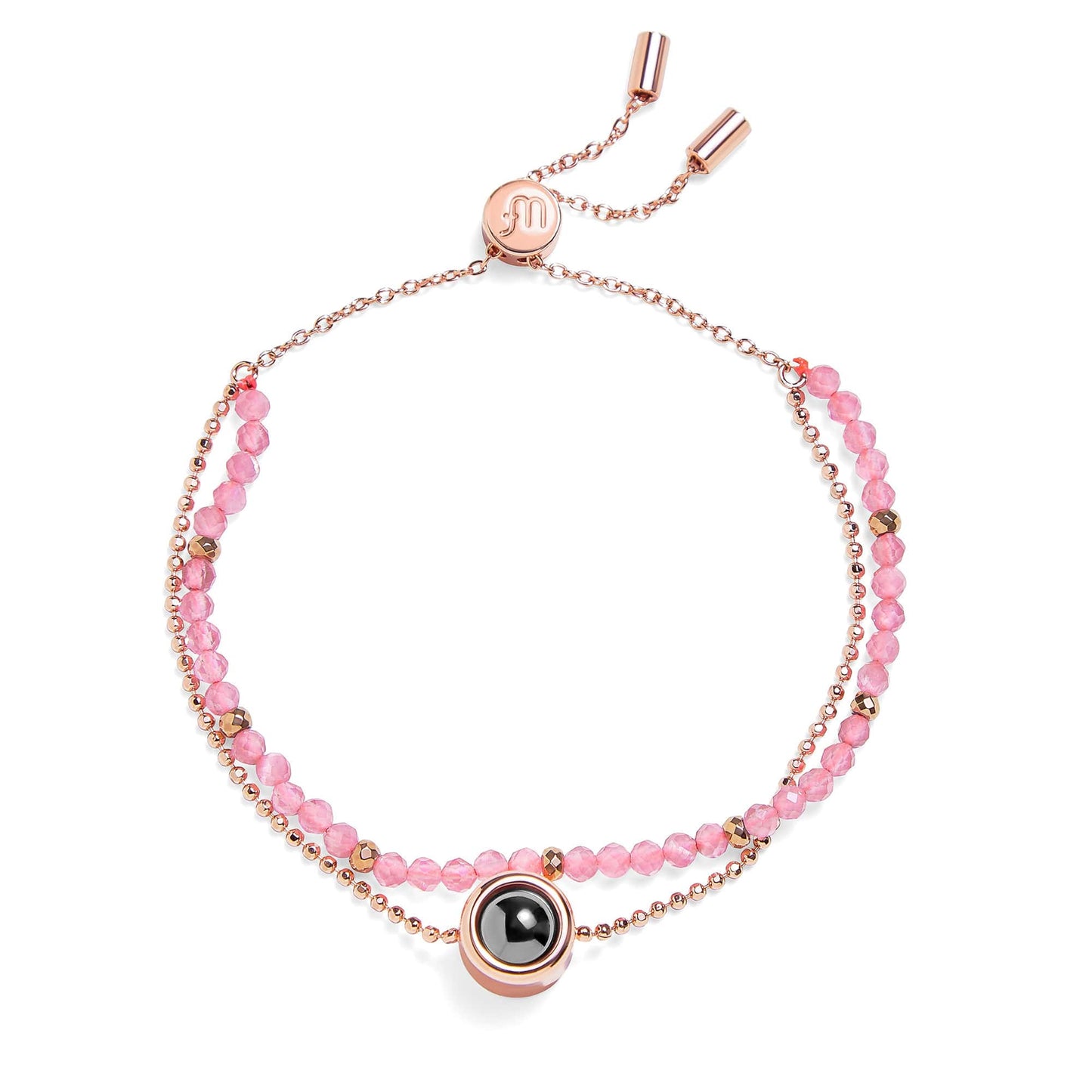 Pulsera Personalizada con Foto 2 en 1 – Amuleto de Crystal™
