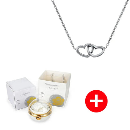 Caja con Rosa Eterna & Collar Personalizado con Nombres